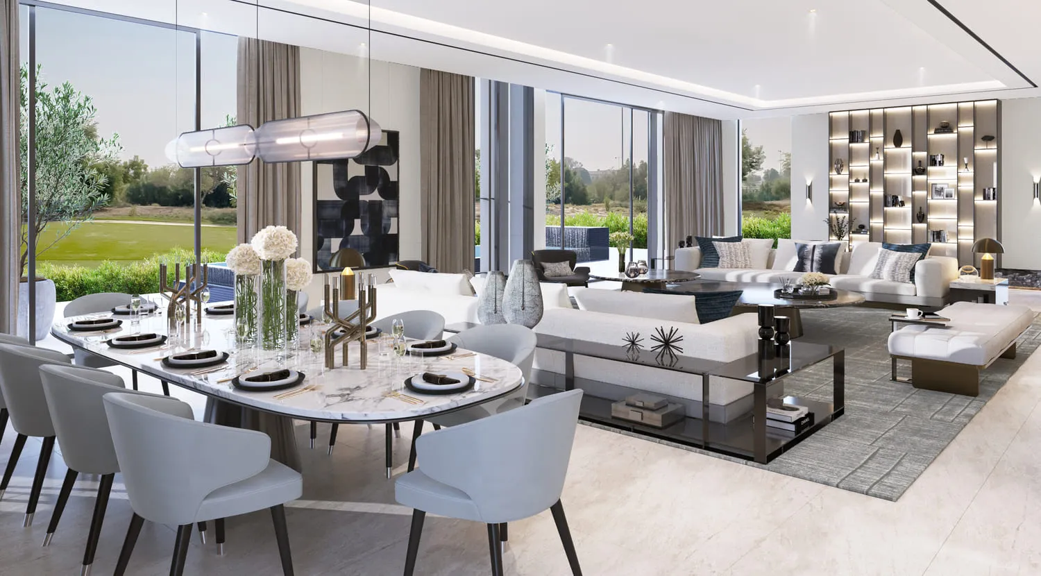 Signature Mansions — интерьер гостиной