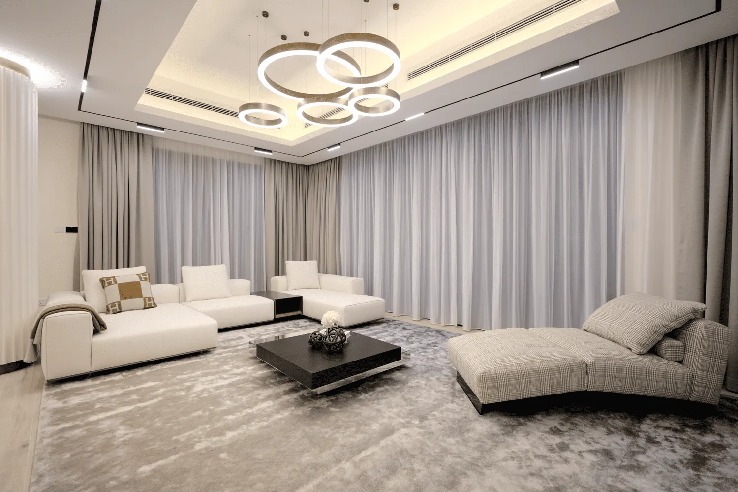 Silk Leaf 4 — интерьер гостиной