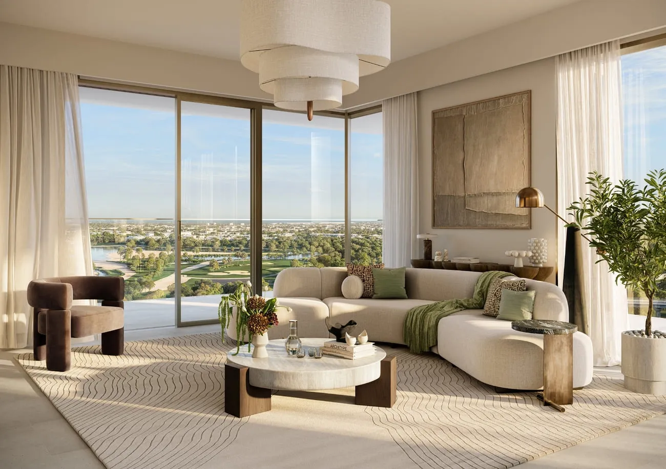 Silva Dubai Creek Harbour — интерьер гостиной