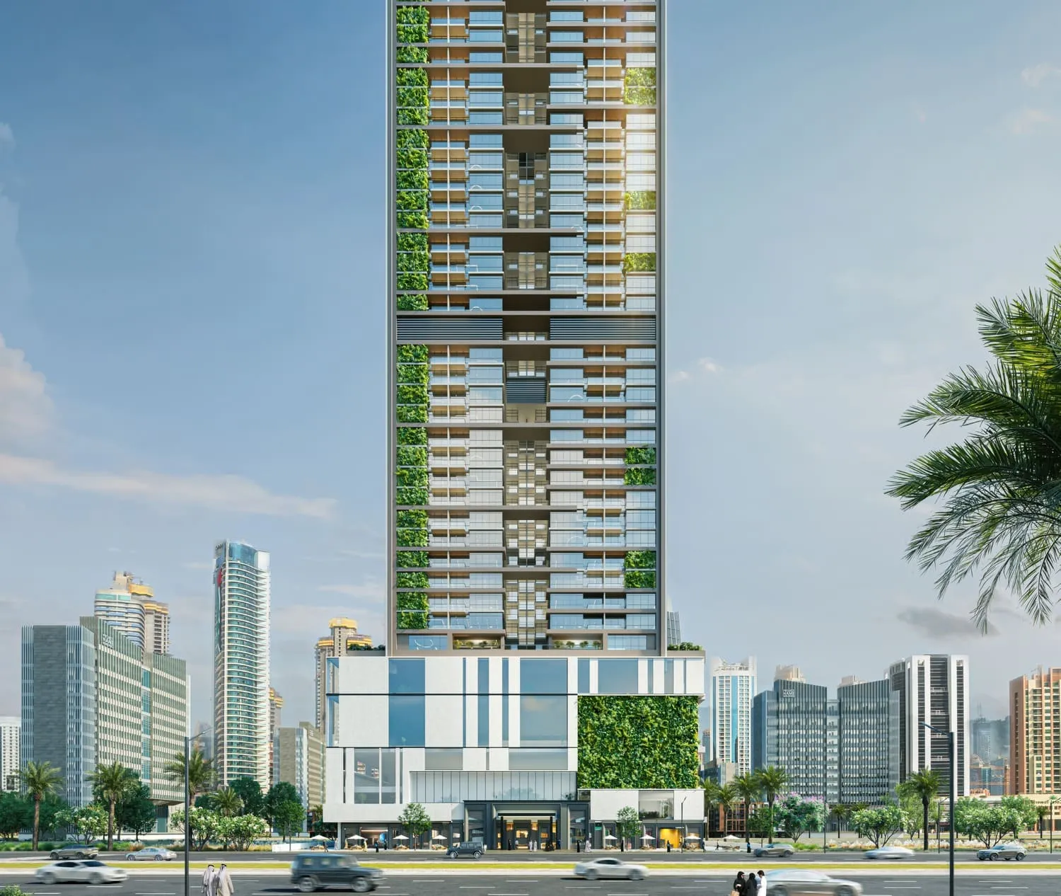 Sky Gardens Tower — вид на комплекс