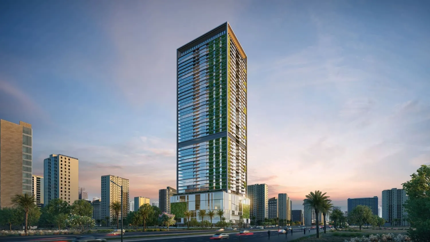 Sky Gardens Tower — вид на комплекс, фото 3