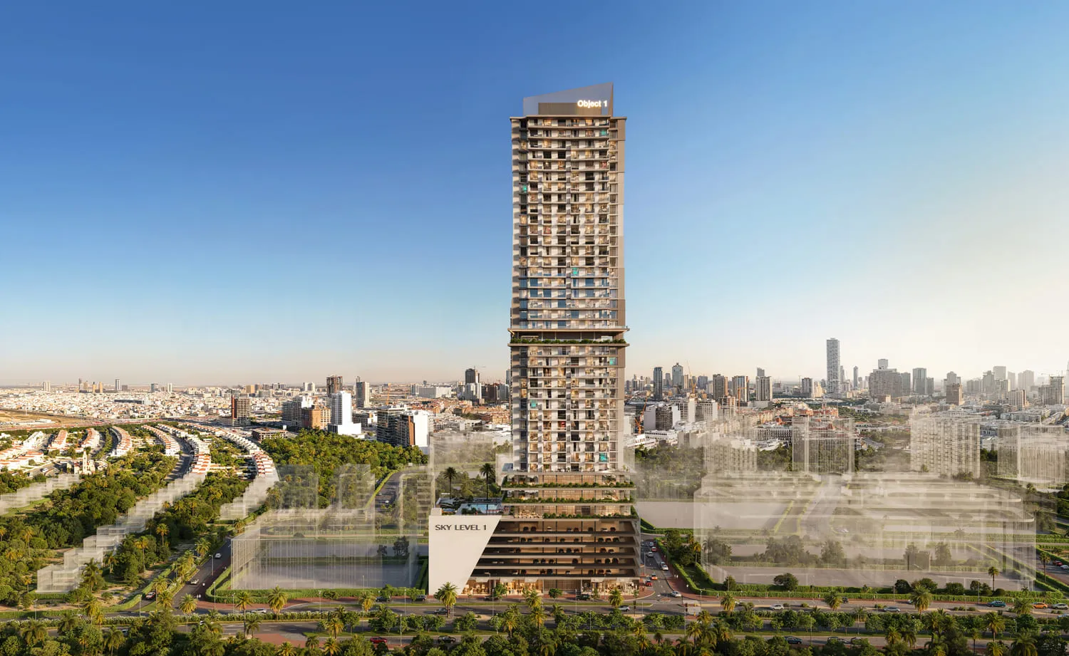 SKY LEVEL 1 в районе JVC (Джумейра Вилладж Серкл) — фото 1
