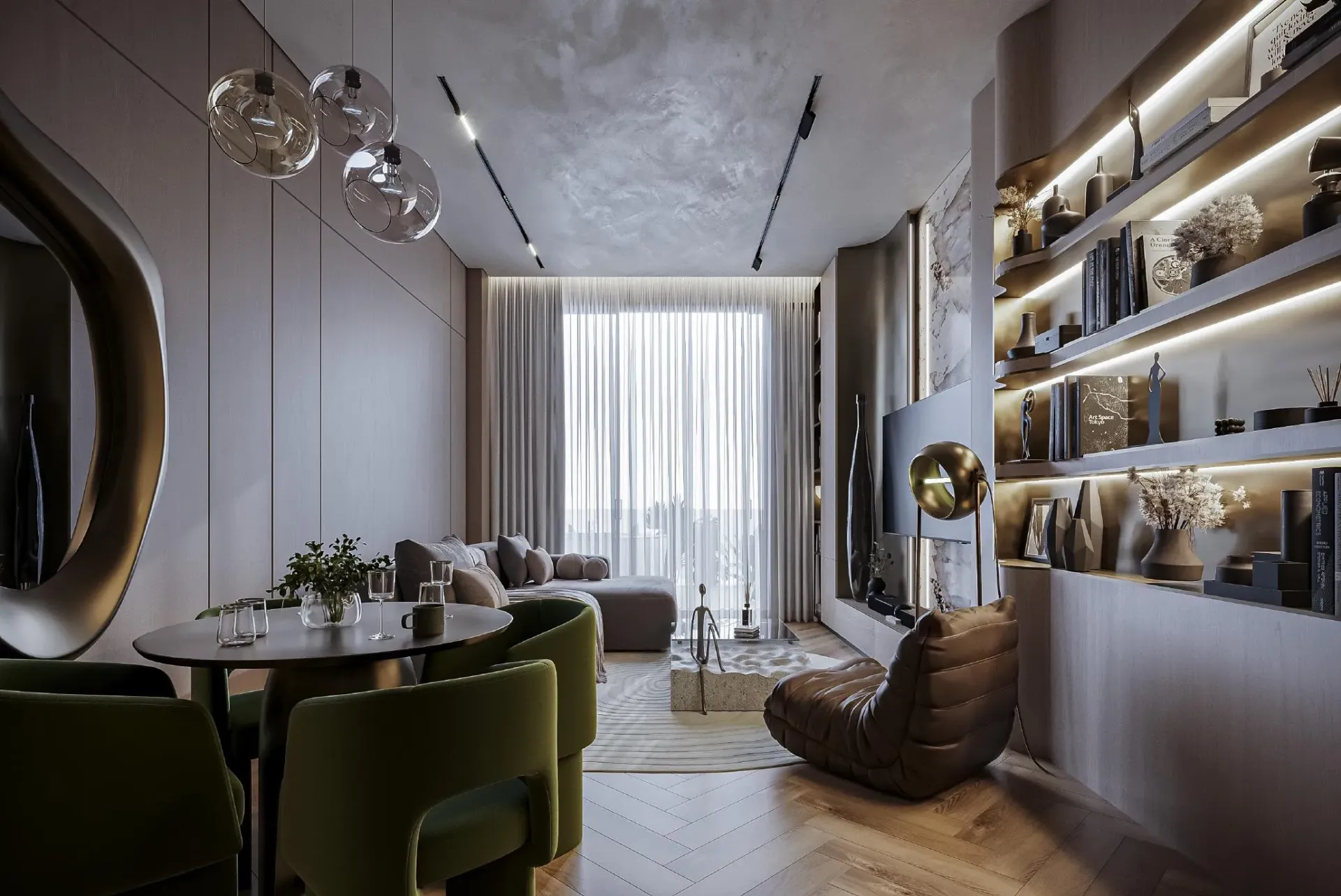 Sky Line by Peace Homes — интерьер гостиной
