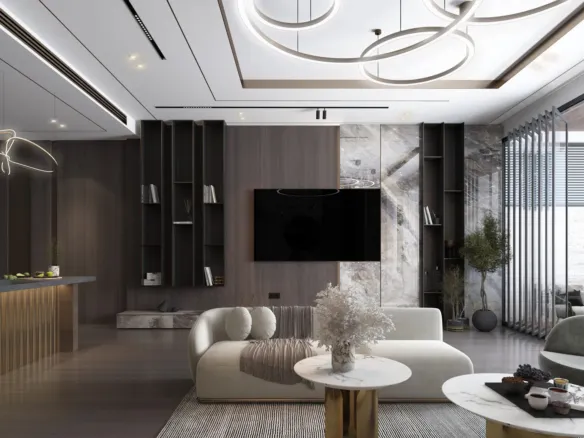Sky Living — интерьер гостиной