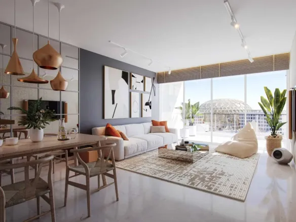 Sky Residences — интерьер гостиной