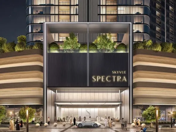Skyvue Spectra — вход в здание