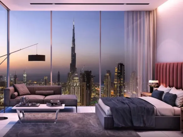 SLS Dubai Hotels and Residences — спальня, фото 14