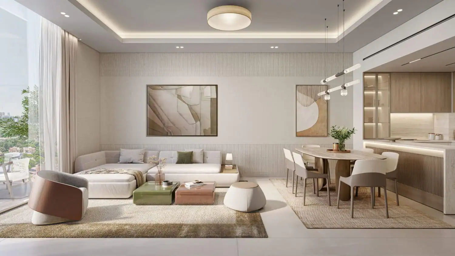 Woodland Terraces — интерьер гостиной, фото 14