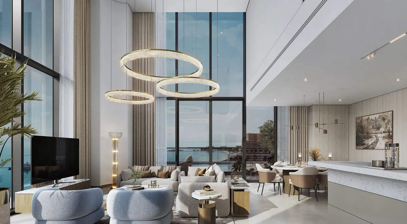 Sobha Aquamont — интерьер гостиной