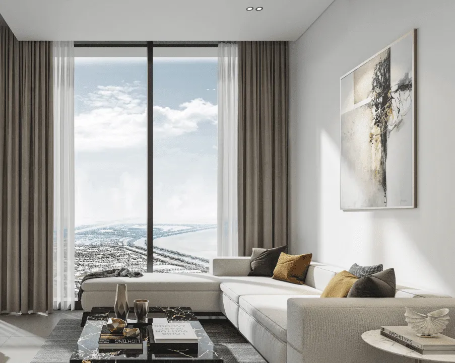 Sobha Orbis — интерьер гостиной