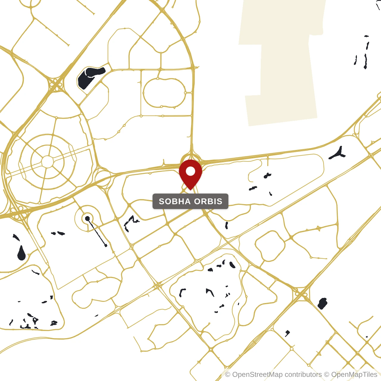 Расположение Sobha Orbis на карте: Дубай Мотор Сити, Dubai