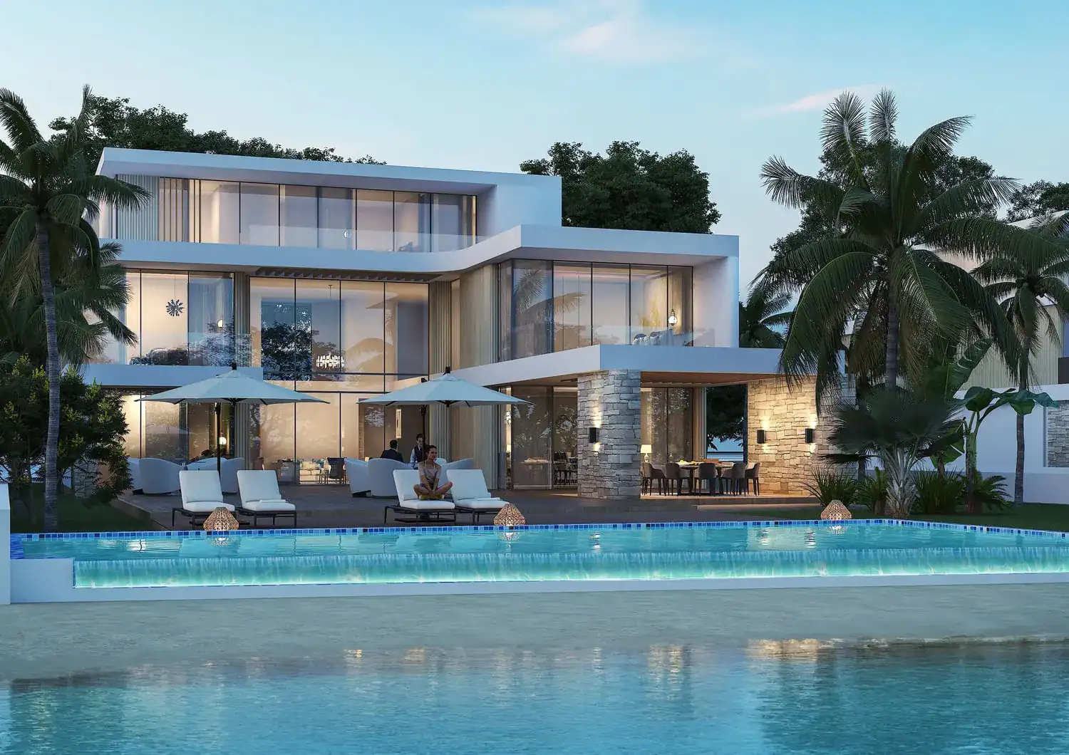 Sobha Siniya Island Villas Phases 1 and 2 — фасад виллы