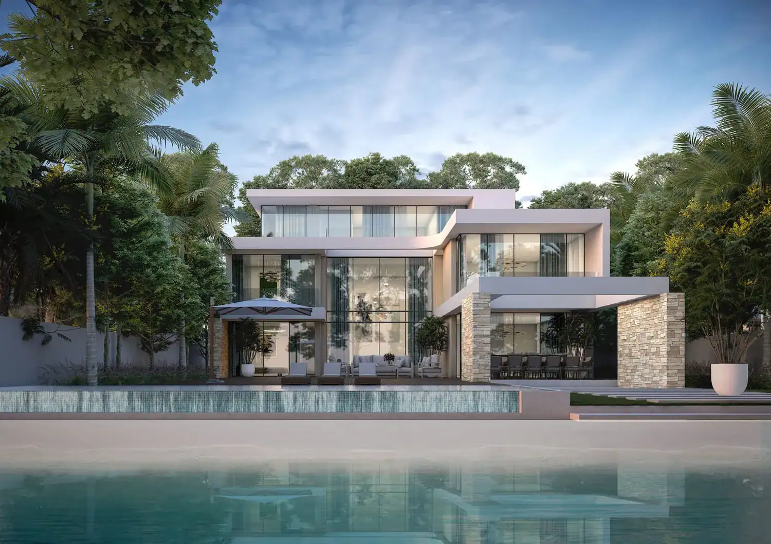 Sobha Siniya Island Villas Phases 1 and 2 — фасад виллы, фото 3