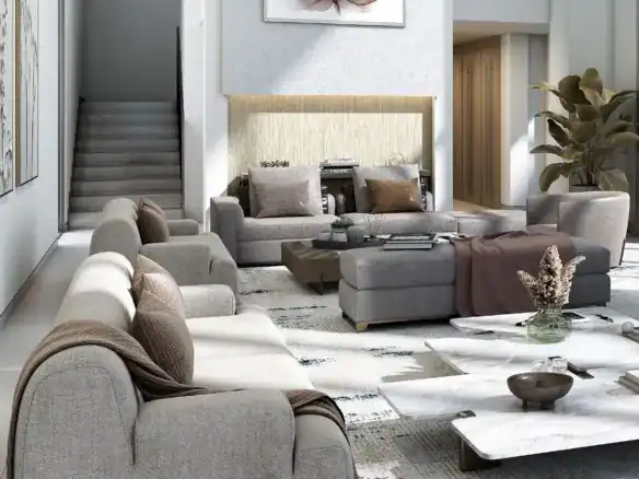 Sobha Siniya Island Villas Phases 1 and 2 — интерьер гостиной