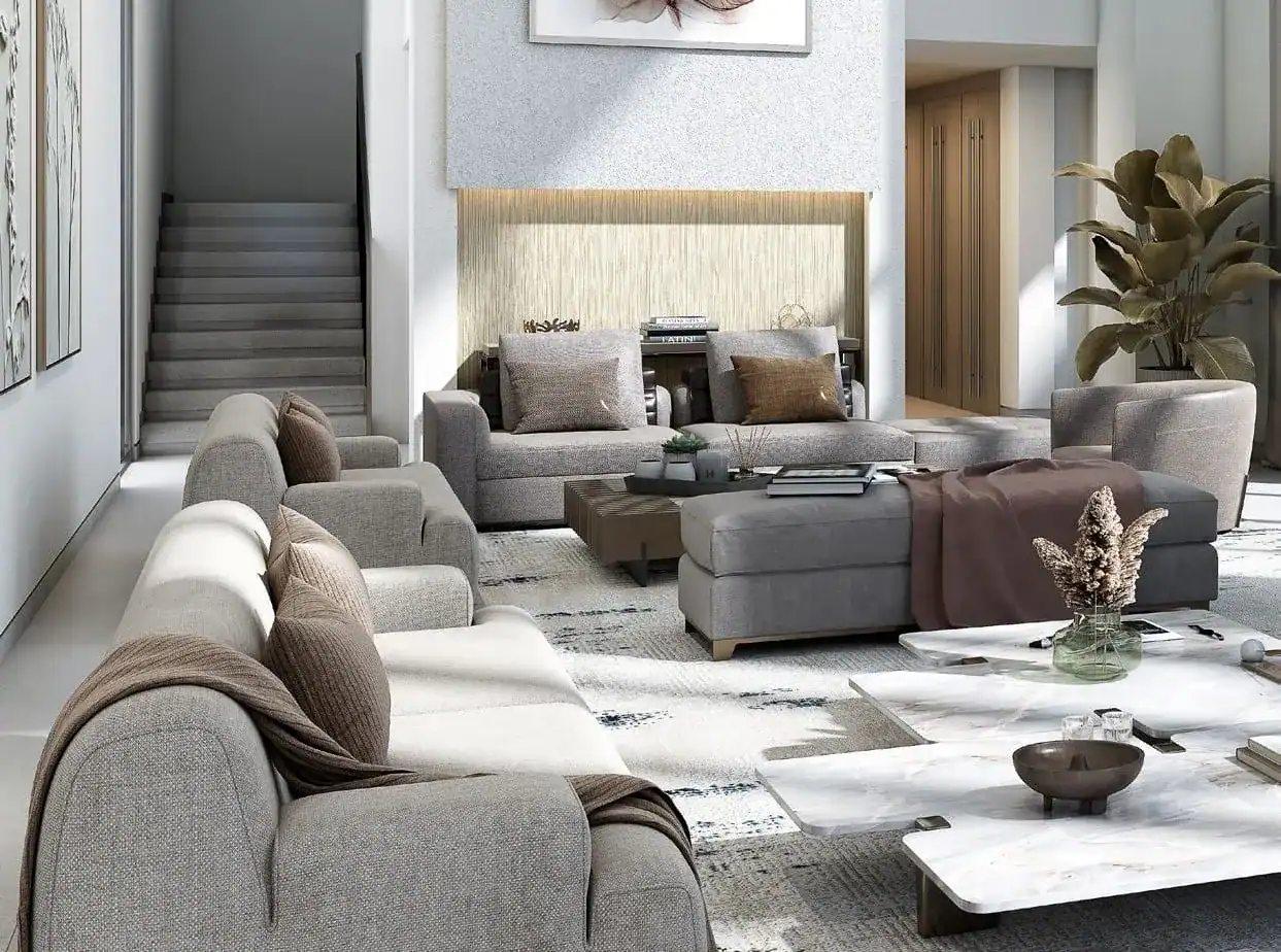 Sobha Siniya Island Villas Phases 1 and 2 — интерьер гостиной
