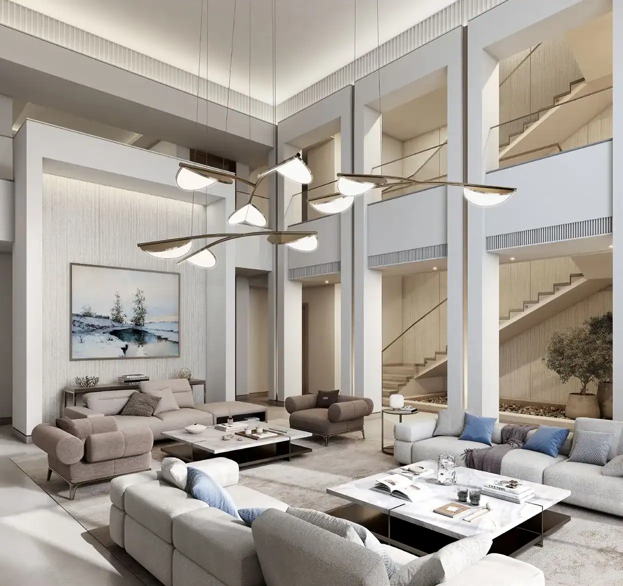 Sobha Siniya Island Villas Phases 1 and 2 — интерьер гостиной, фото 7