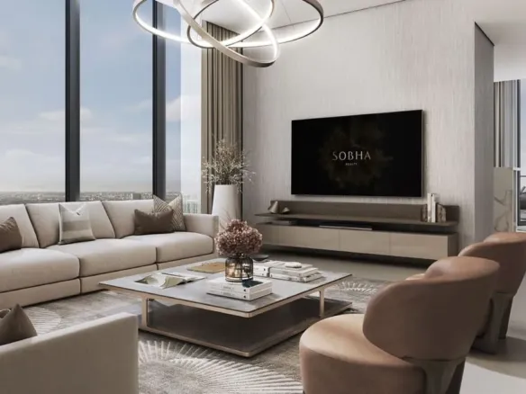 Sobha Solis — интерьер гостиной