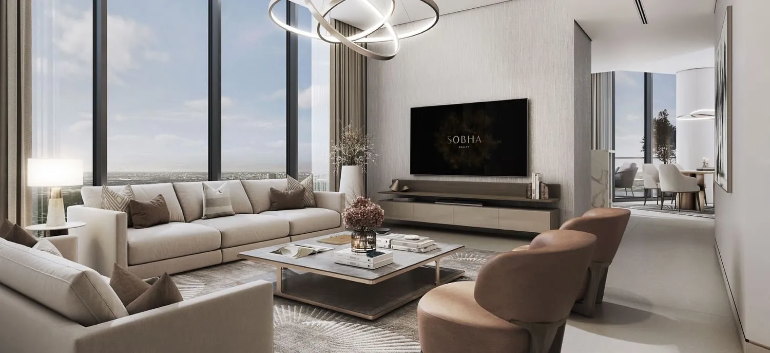 Sobha Solis — интерьер гостиной