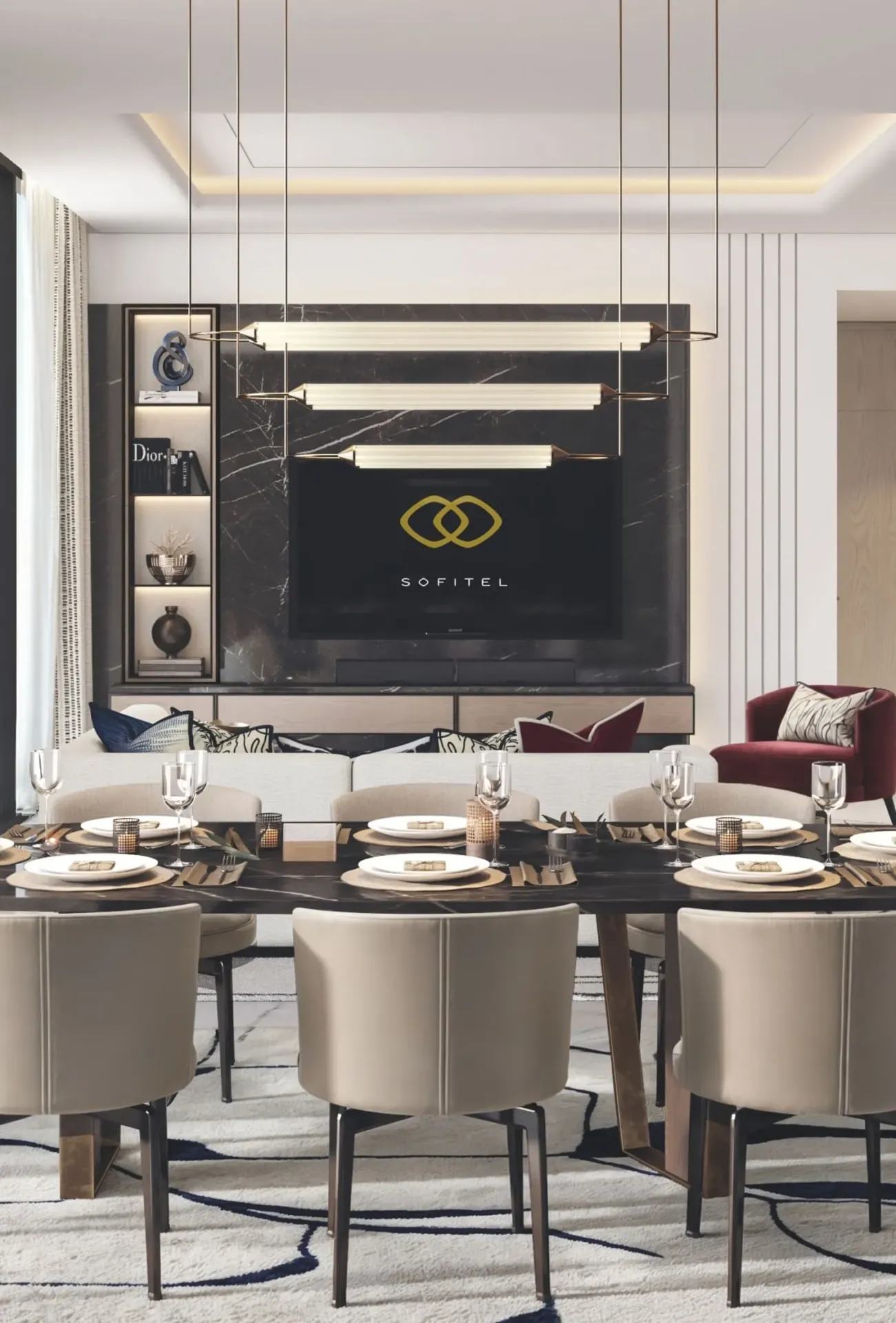 Sofitel Residences — обеденная зона