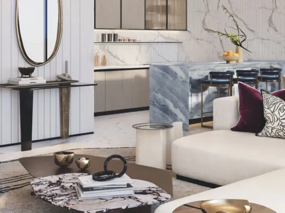 Sofitel Residences — интерьер гостиной
