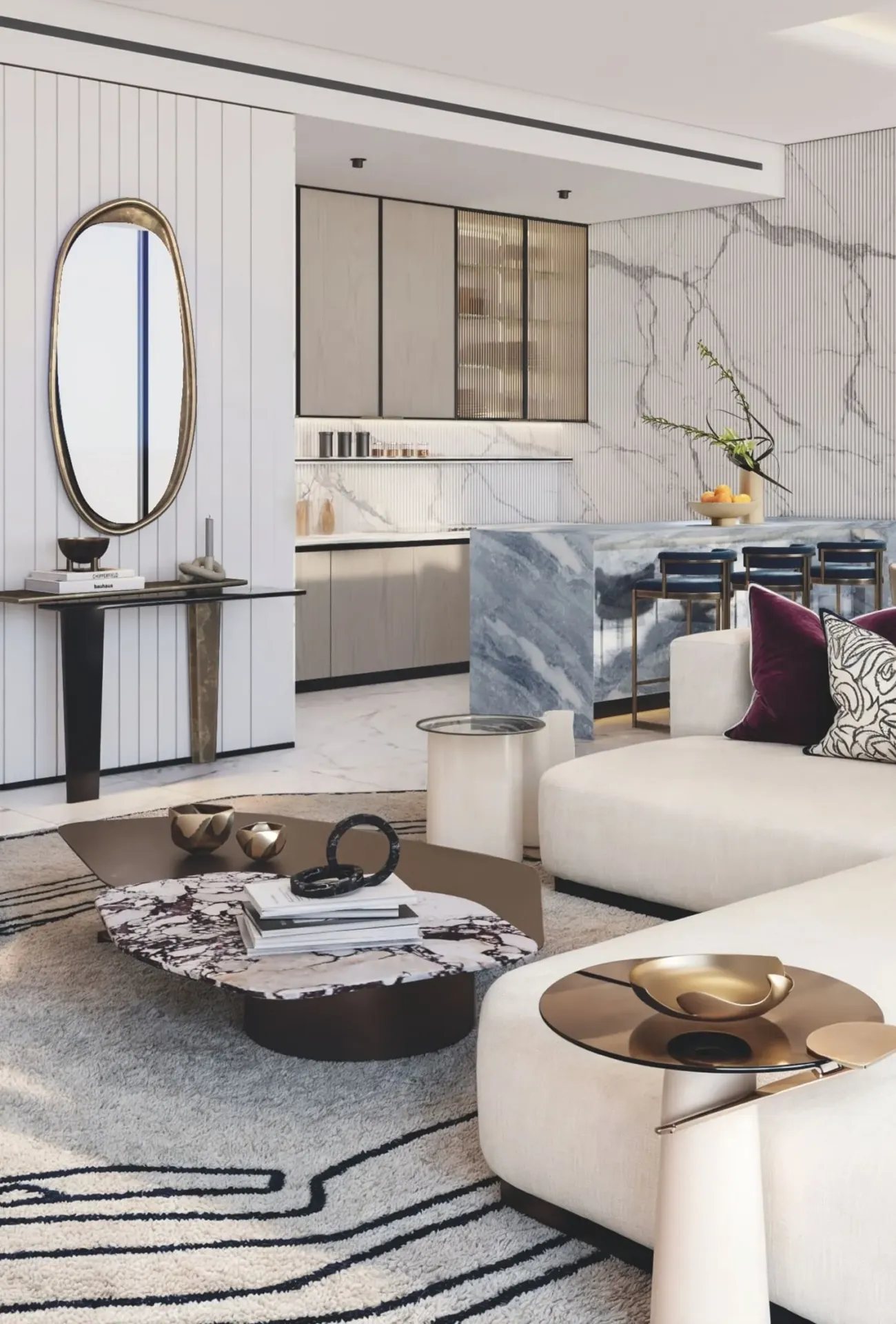Sofitel Residences — интерьер гостиной