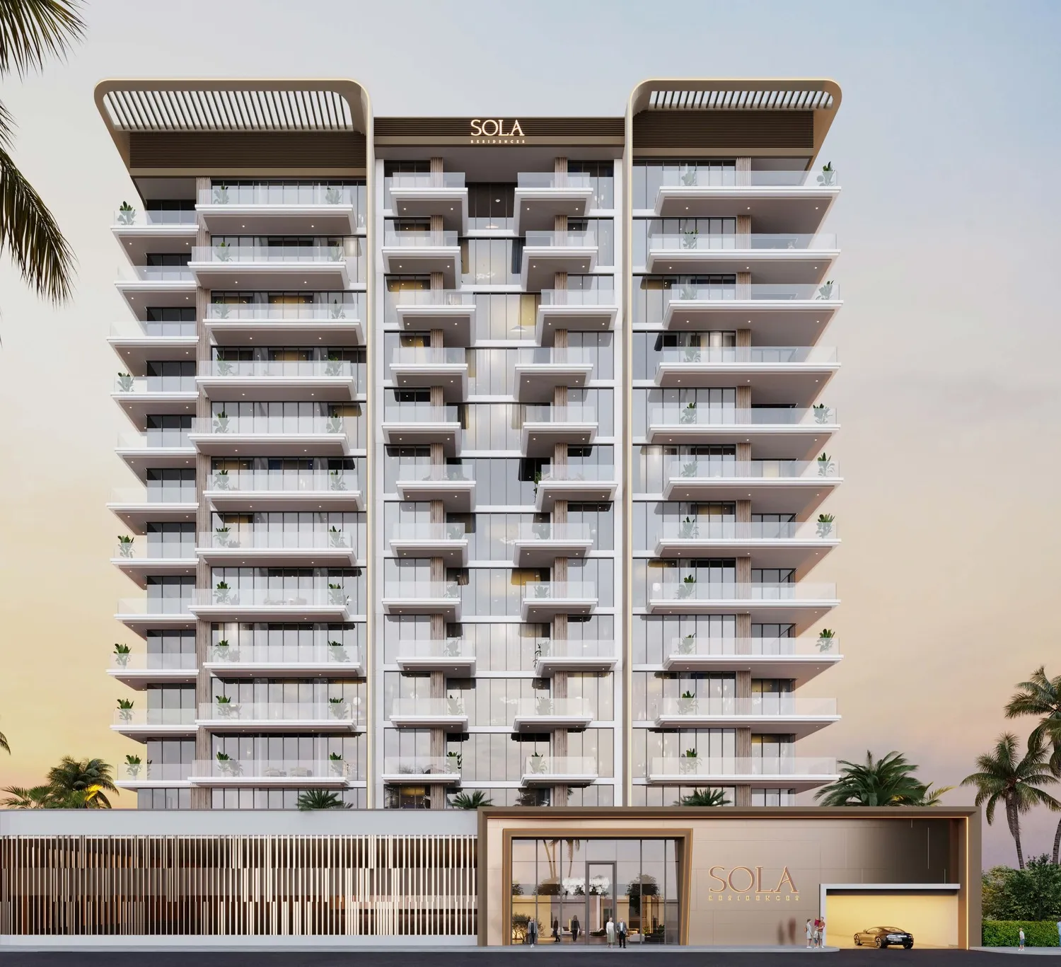 Sola Residences — фасад здания