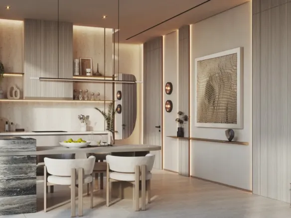 Soléva Beach Residences — кухня-столовая