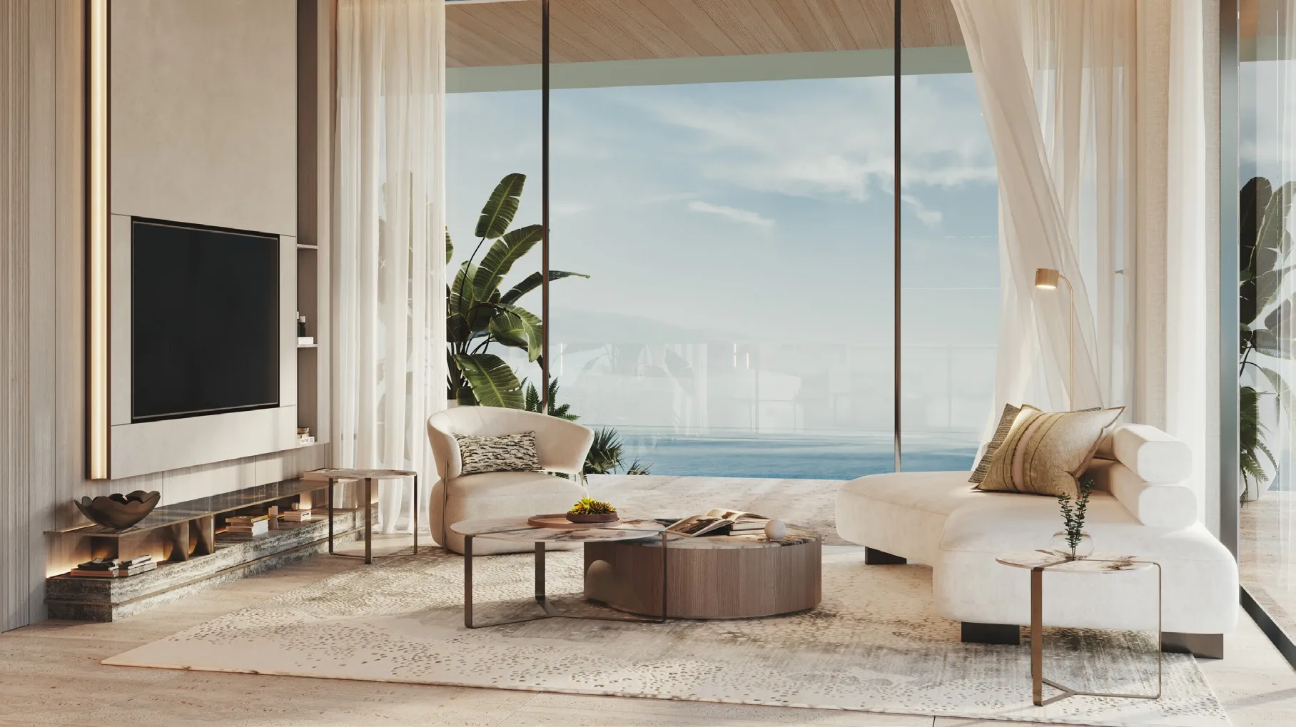Soléva Beach Residences — интерьер гостиной