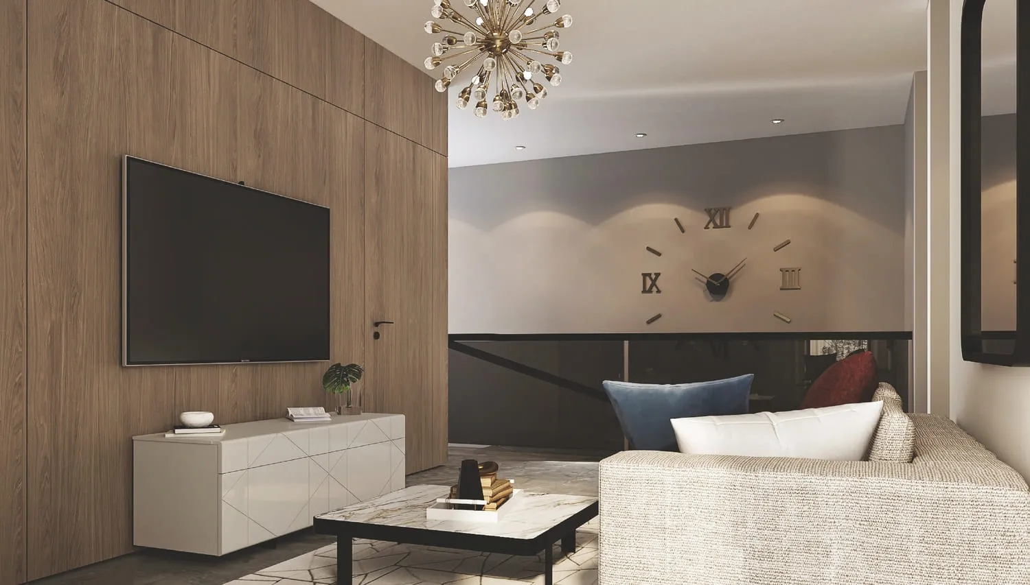 South Bay — интерьер гостиной, фото 12
