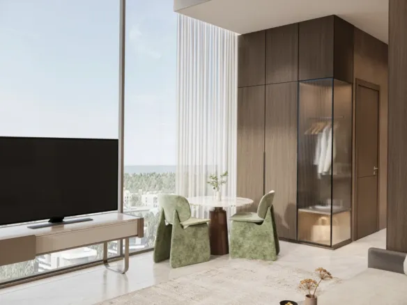 South Lofts — интерьер гостиной