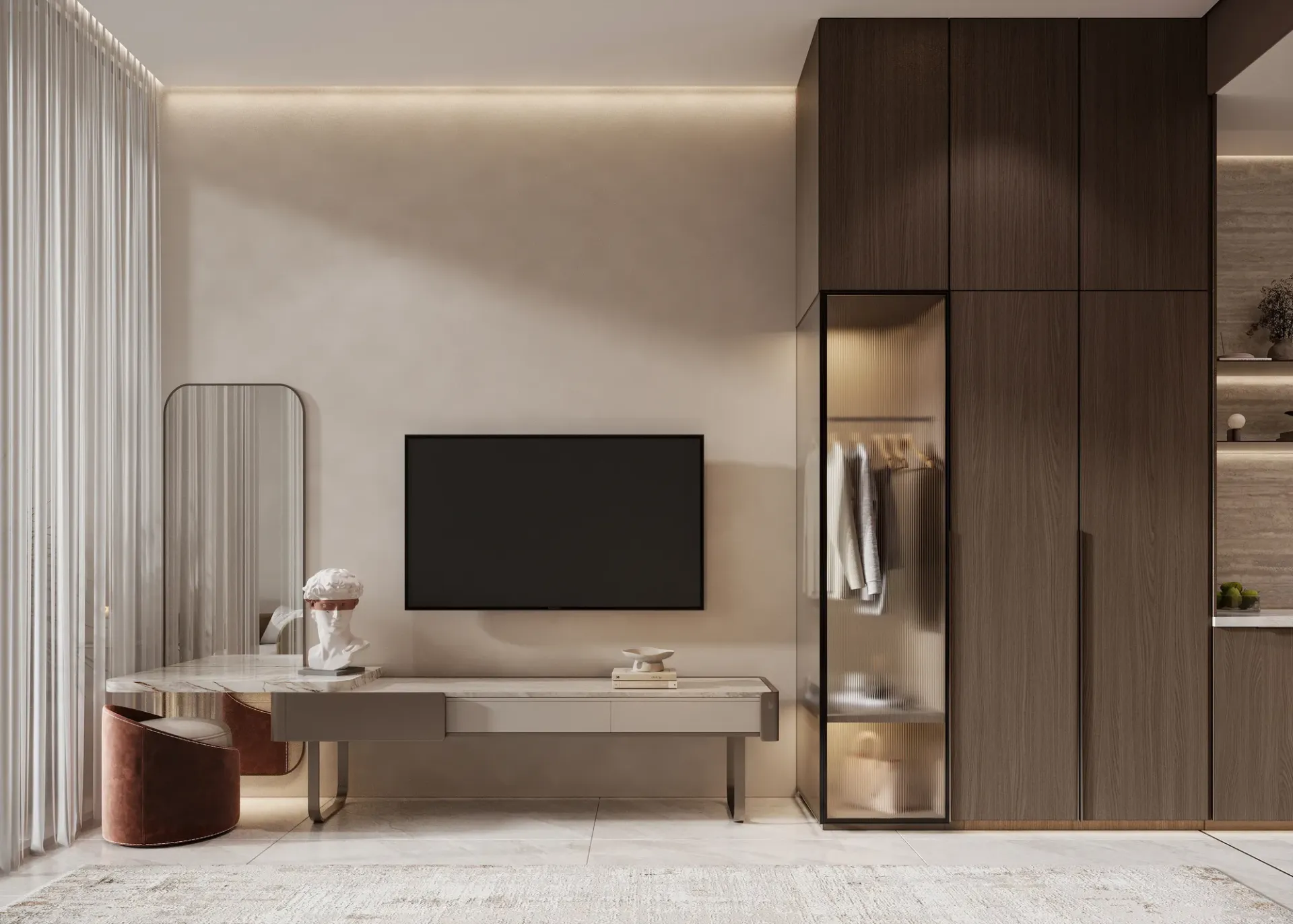 South Lofts — интерьер гостиной, фото 13