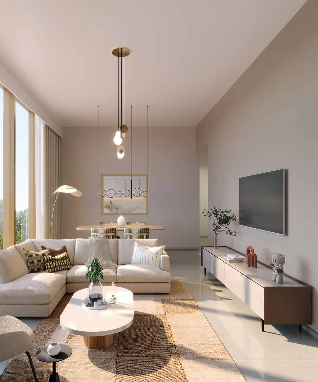 South Square Tower S1 — интерьер гостиной