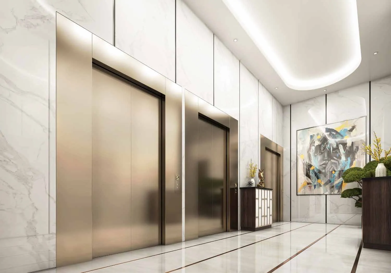 Sunbliss Residences — лифтовый холл