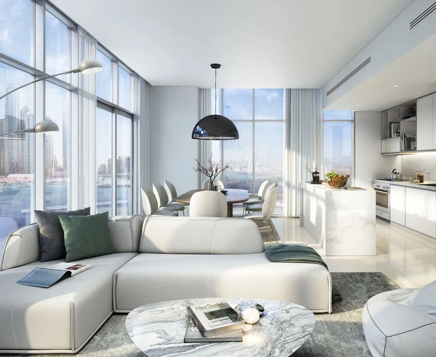 Sunrise Bay — интерьер гостиной