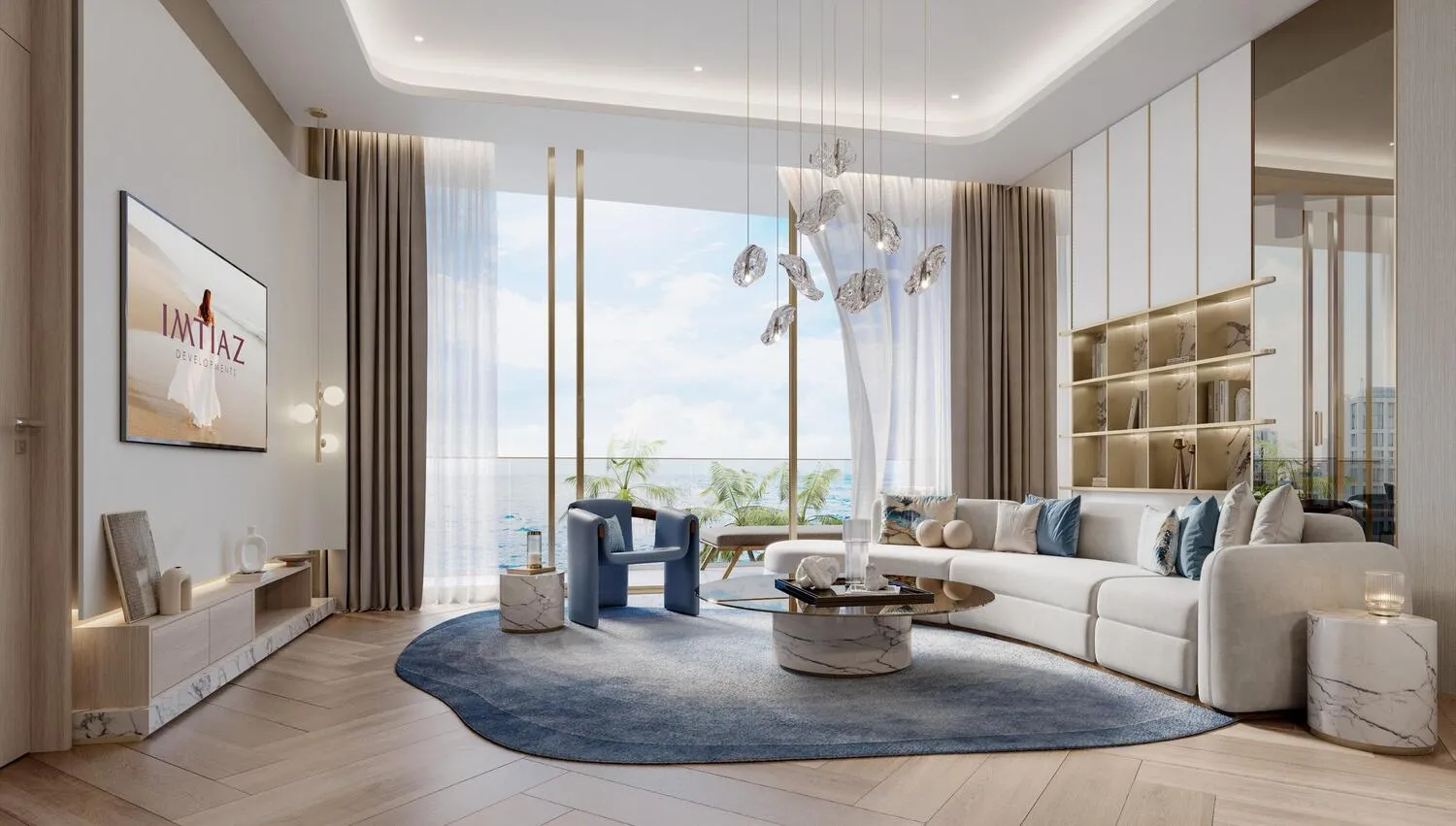 Sunset Bay 3 — интерьер гостиной