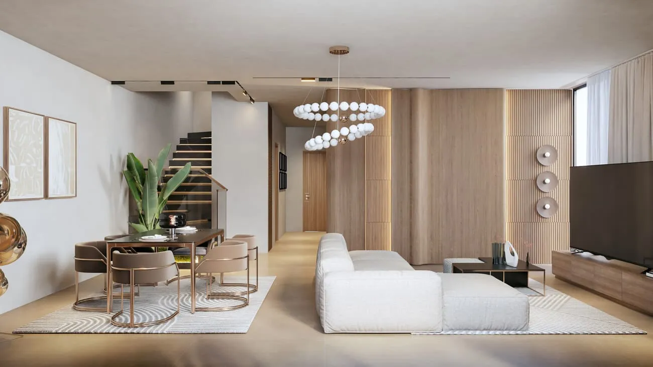 Sunset Grove Homes — интерьер гостиной