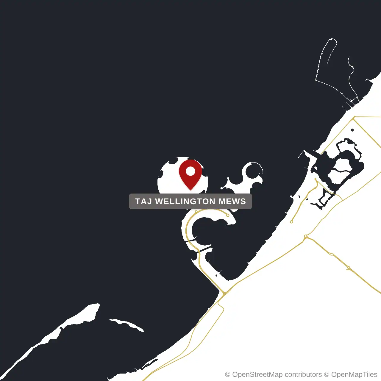 Расположение Taj Wellington Mews на карте: Остров Аль Маржан, Ras Al Khaimah