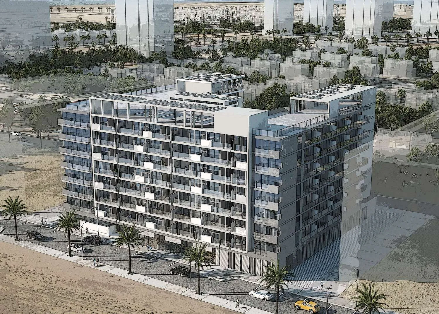 Millenium Talia Residences — вид на комплекс