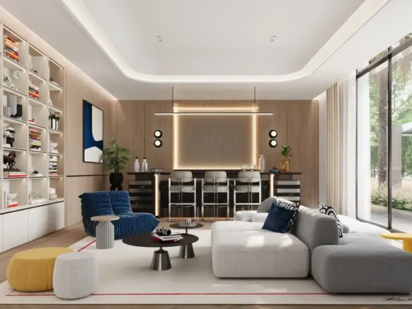 Taraf Karl Lagerfeld Villas — интерьер гостиной