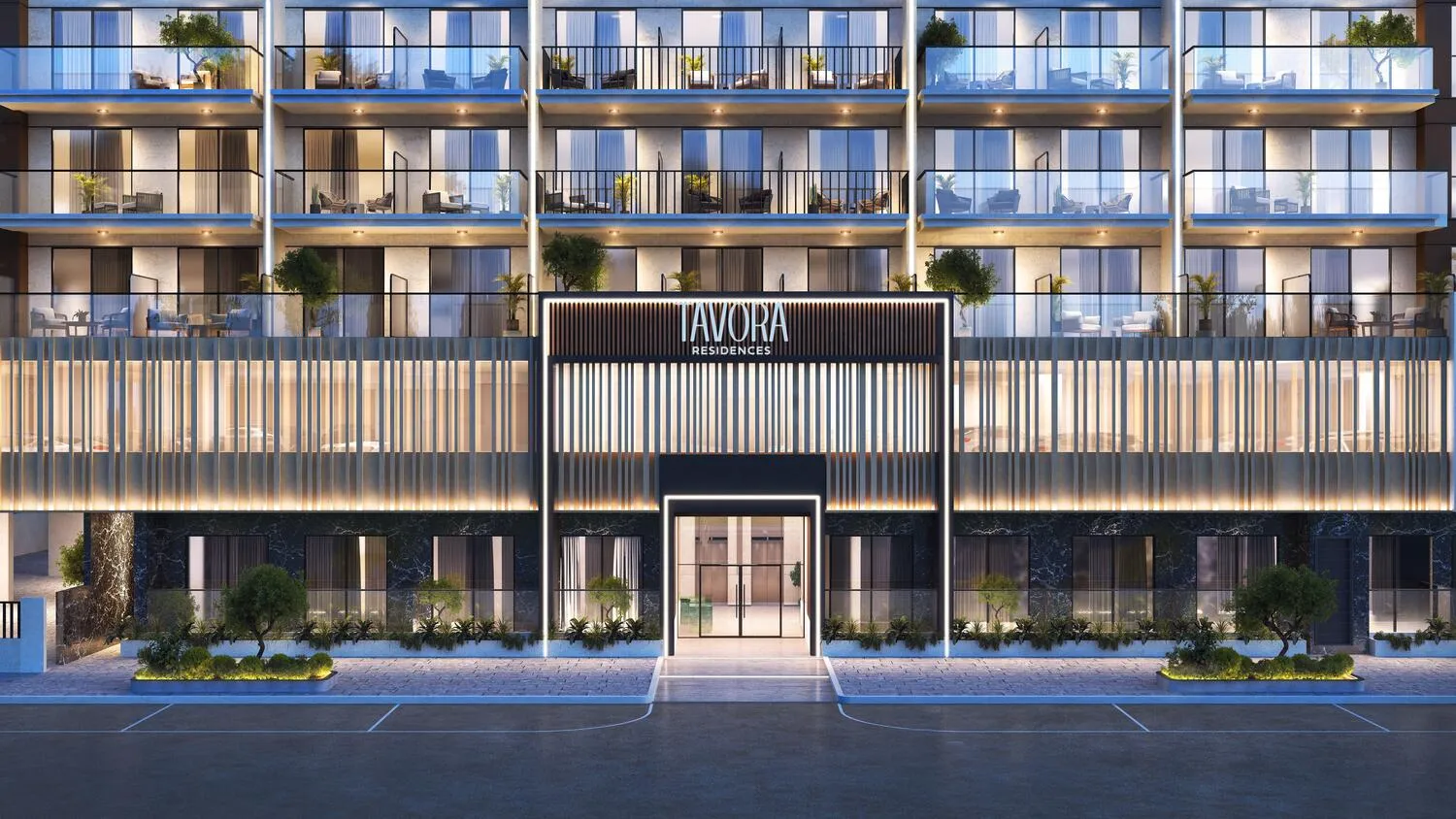 Tavora Residences — вход в здание