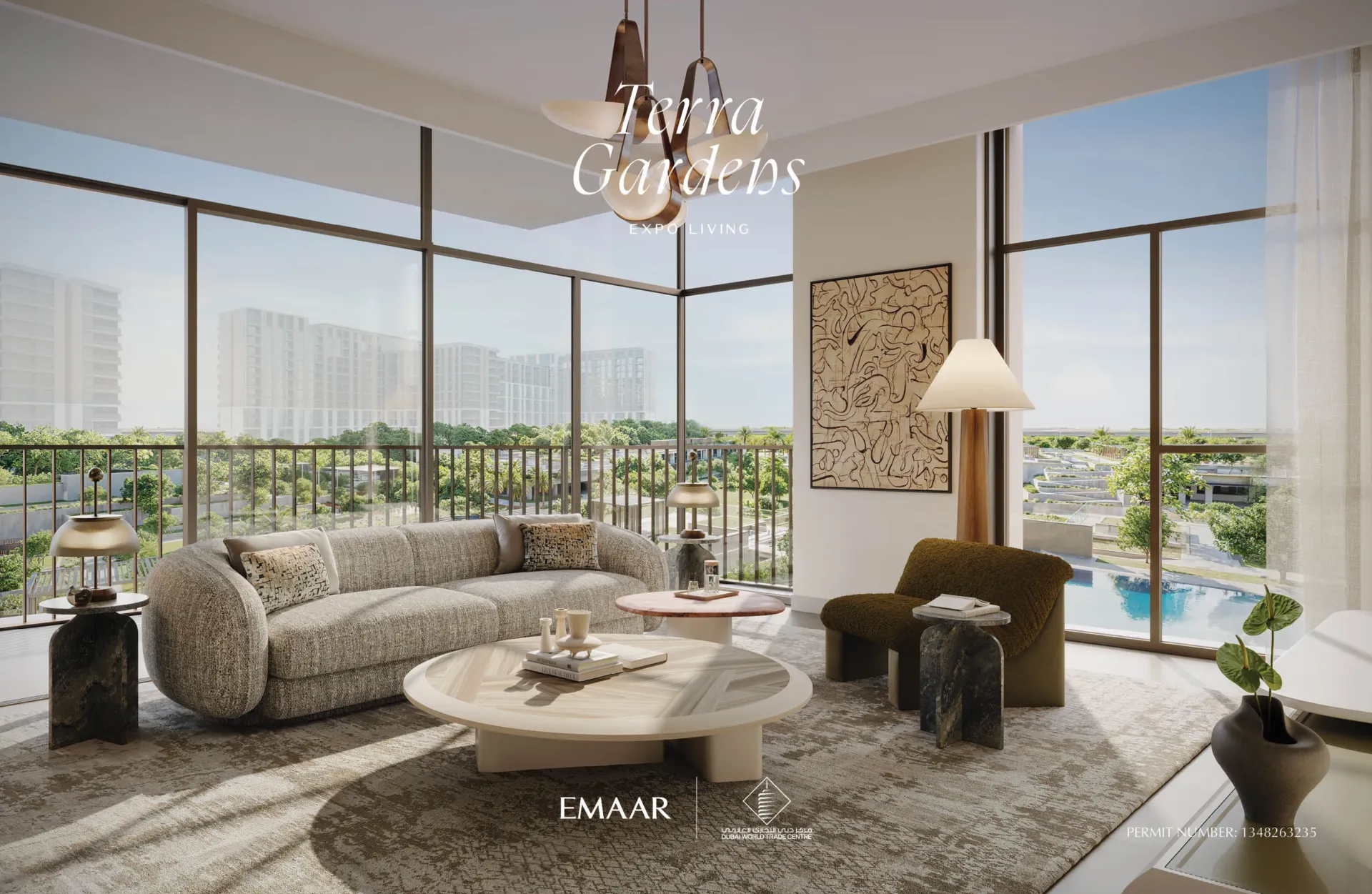 Terra Gardens — интерьер гостиной