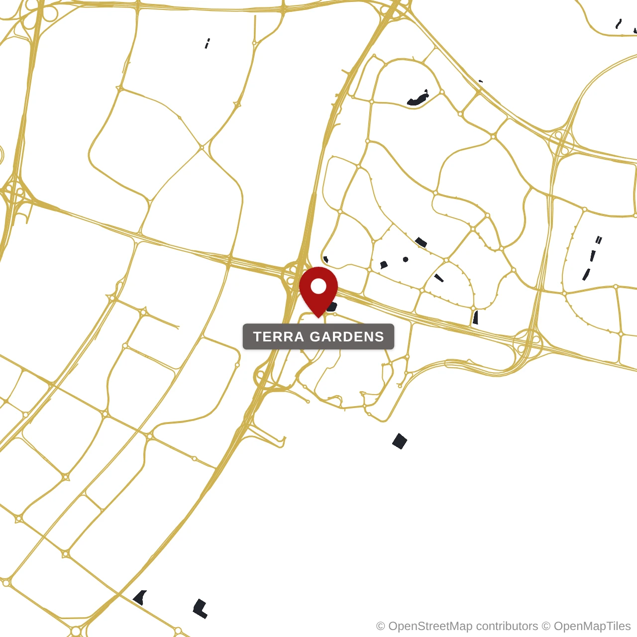 Расположение Terra Gardens на карте: Дубай Экспо Сити, Dubai