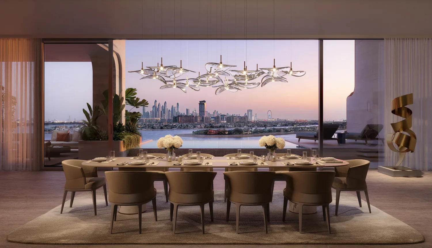 The Alba Residences by Omniyat — обеденная зона