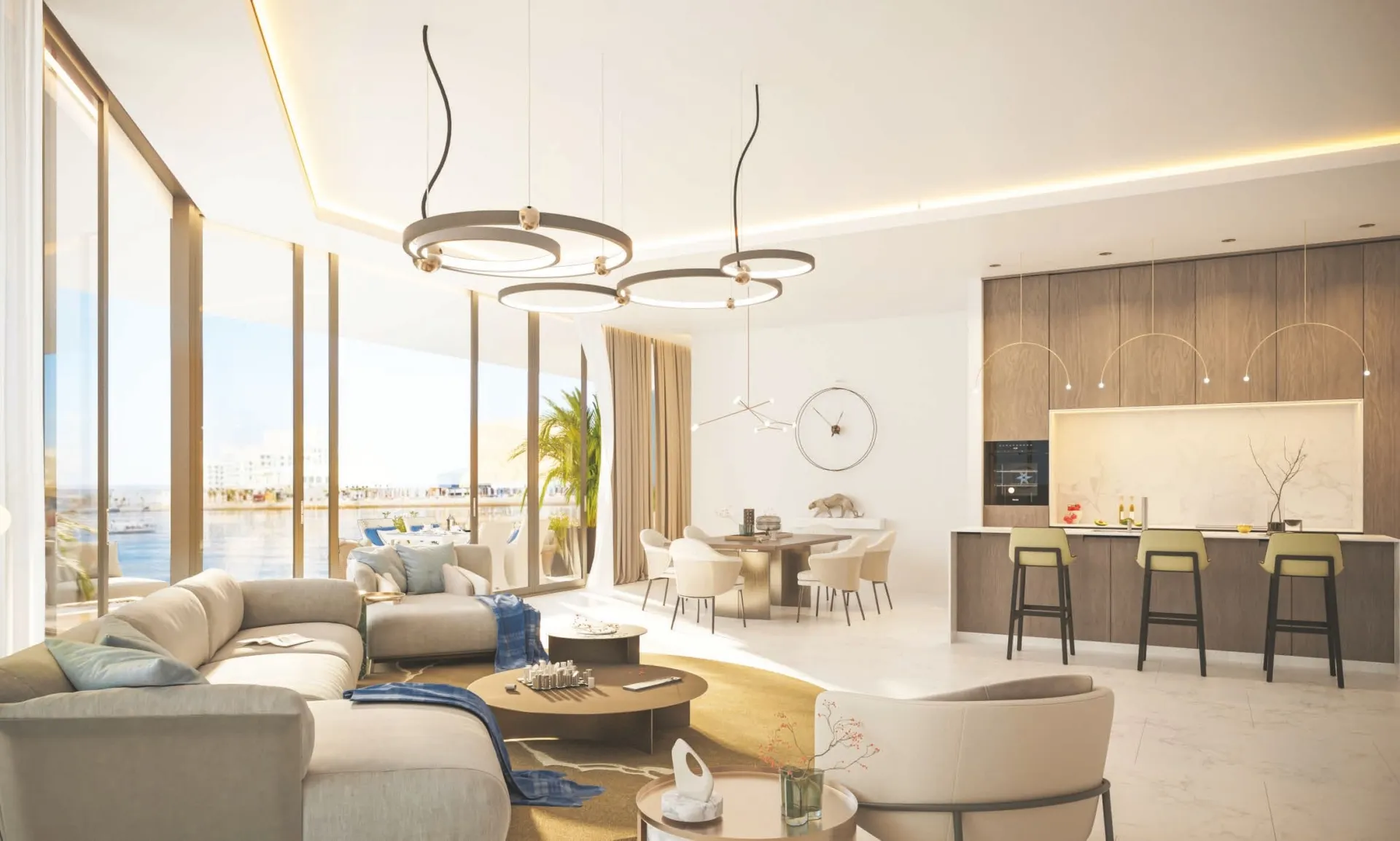 The Bay Residence 2 — интерьер гостиной, фото 11