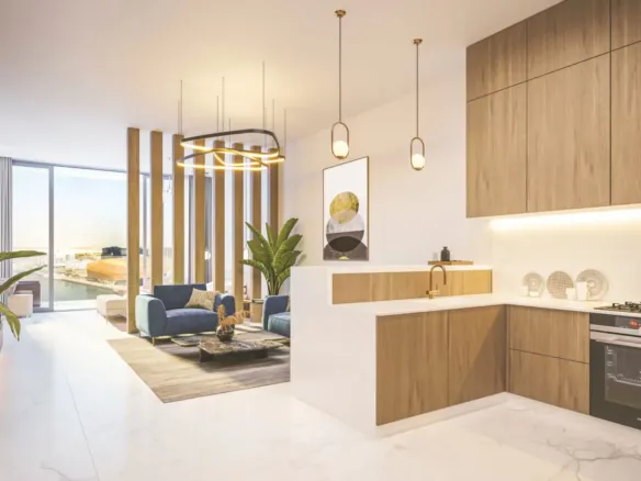 The Bay Residence 2 — кухня-гостиная