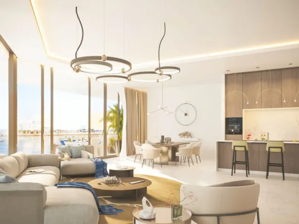 The Bay Residence — интерьер гостиной, фото 9