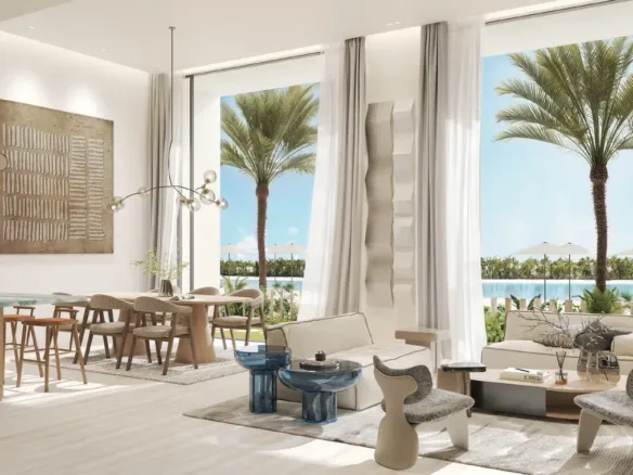 The Blue Beach Residence — интерьер гостиной