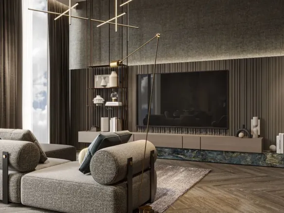The Central Downtown — интерьер гостиной