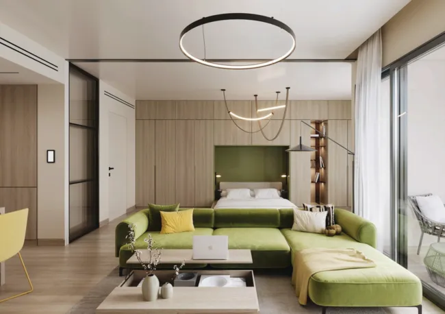 The Cube Residences — интерьер гостиной