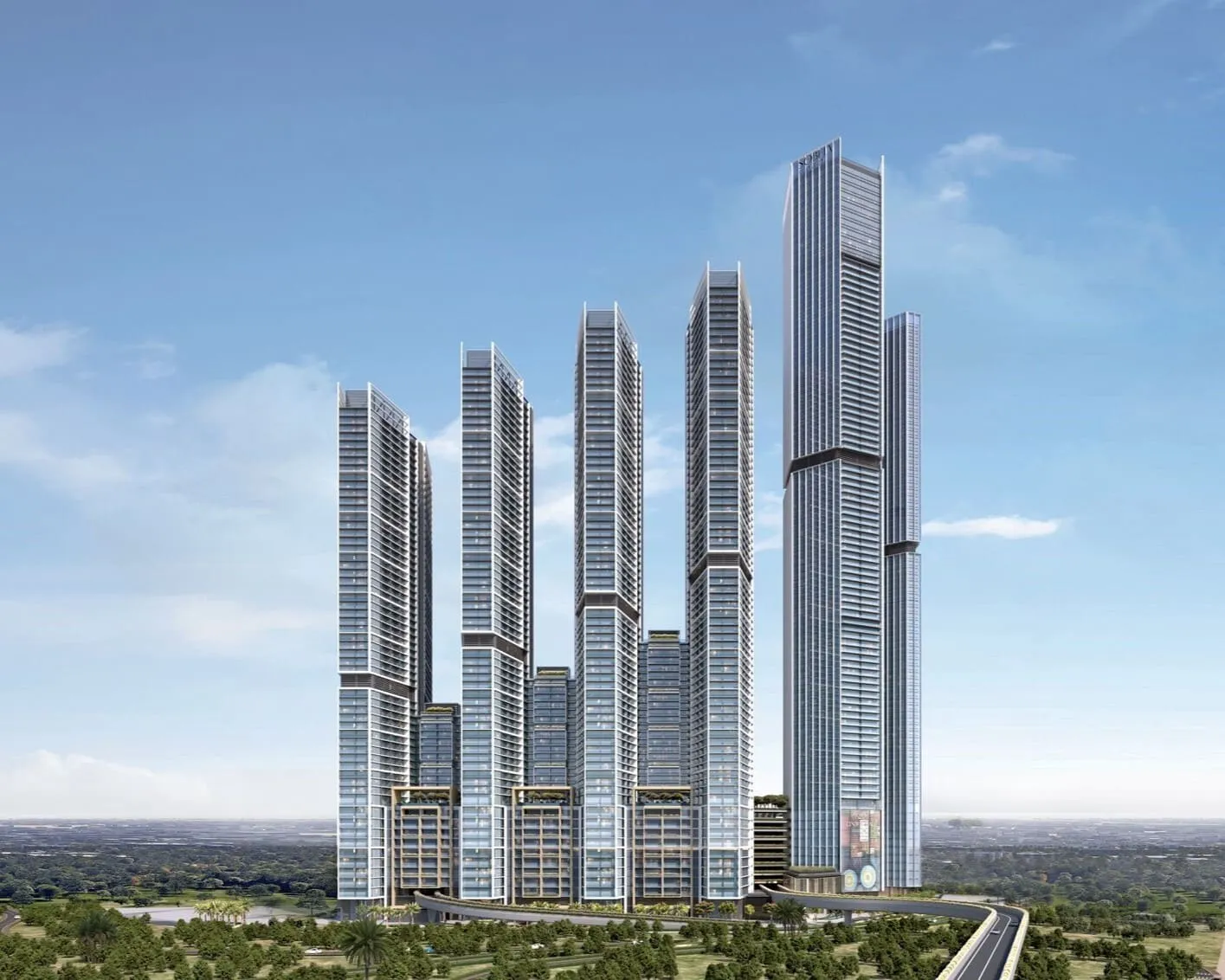The Eden at Sobha Central — вид на комплекс
